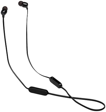 JBL Tune 125BT Wireless In-Ear Headphones, Pure Bass Sound, Lossless 5.0 Bluetooth, 16H Battery, Magnetic Cable, Multi-Point Connection, Voice Assistant, 3-Button Remote with Mic  JBLT125BTBLK - Black