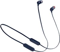 JBL Tune 125BT Wireless In-Ear Headphones, Pure Bass Sound, Lossless 5.0 Bluetooth, 16H Battery, Magnetic Cable, Multi-Point Connection, Voice Assistant, 3-Button Remote with Mic - Blue, JBLT125BTBLU