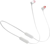 JBL T125BTWHT Wireless in-Ear Headphones, White, JBLT125BTWHT