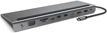 Belkin Connect USB-C 11 in 1 Multiport Dock - /11-in-1 - Silver