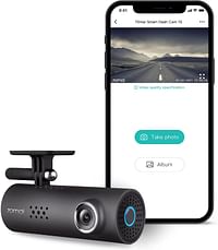 70mai Dash Camera for Cars, 1080P, 130° Wide Angle, Built-in WiFi Dash Cam, Emergency Recording, APP Control Dashboard, Car Camera Recorder with Night Vision, G-Sensor, Car DVR, HBV00000HE474 /Gray/One Size