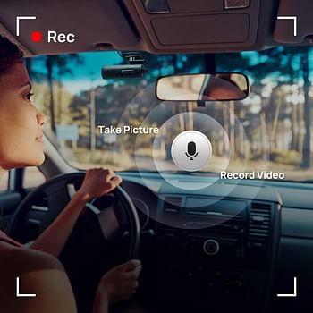 70mai Dash Camera for Cars, 1080P, 130° Wide Angle, Built-in WiFi Dash Cam, Emergency Recording, APP Control Dashboard, Car Camera Recorder with Night Vision, G-Sensor, Car DVR, HBV00000HE474 /Gray/One Size