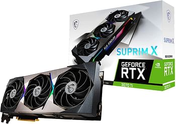 MSI NVIDIA GeForce RTX 3070 Ti SUPRIM X 8G - 8 GB GDDR6X, PCI Express Gen 4, 19 Gbps, Gaming Graphic Card ( Multicolor)