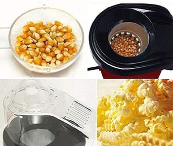 Popcorn Machine Hot air Pop Popper Maker Small Tabletop Home Party Snack /Multicolor/One Size