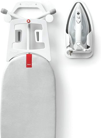 Rayen Ironing Board and Iron Holder /White/18.49 x 41.99 x 8.48 cm