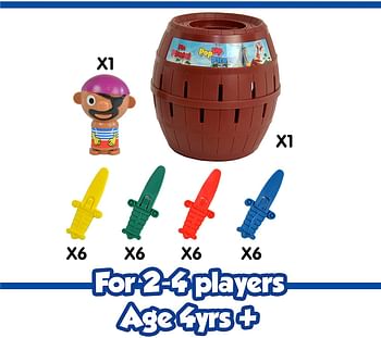 Tomy Games Pop Up Pirates, T7028/Pop-up Pirate/Multicolour