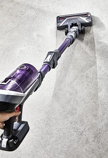Tefal X Force 8.60 Cordless Vacuum Cleaner, Allergy Kit, 0.55 Litre, 185 Watts, Grey/Purple, Ty9639Ho /One Size