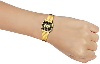 Casio Casual Watch Digital Display Quartz for Women LA670WGA-1D /Gold/One Size
