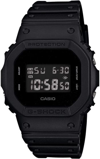 Casio G-Shock Men's Digital Dial Resin Band Watch - DW-5600BB-1DR /Black