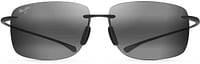 Maui Jim Hema Polarized Rimless Sunglasses Neutral Grey/Grey Matte-Neutral Grey Polarized