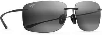 Maui Jim Hema Polarized Rimless Sunglasses Neutral Grey/Grey Matte-Neutral Grey Polarized