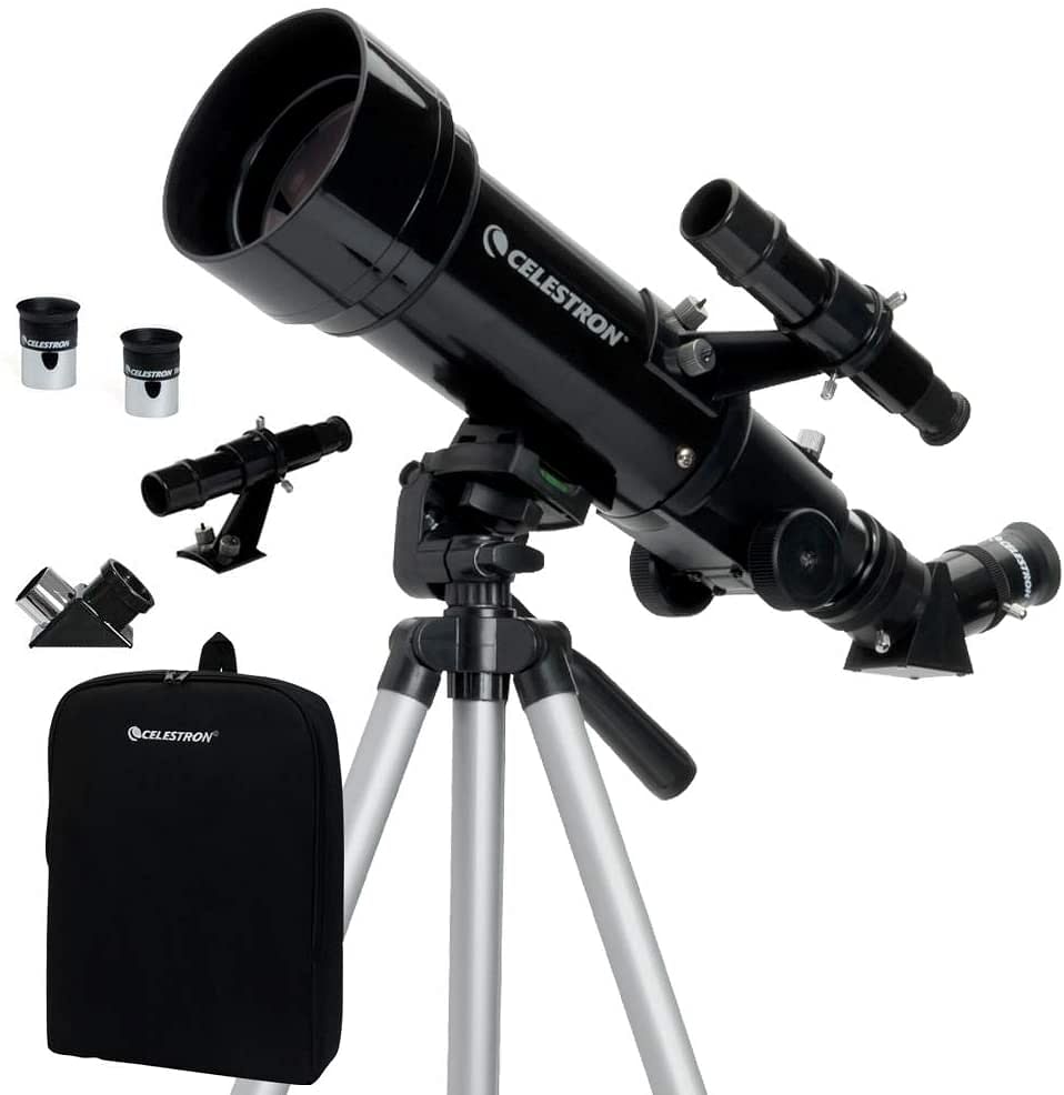 Celestron Travel Scope 70 Portable Telescope, Black