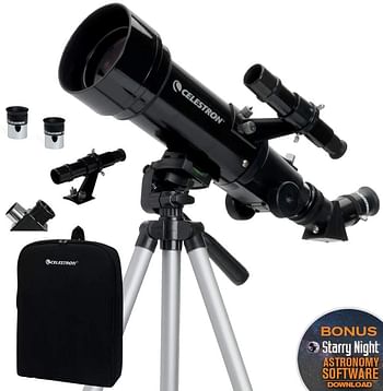 Celestron Travel Scope 70 Portable Telescope, Black