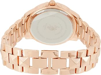 U.S. Polo Assn. Women's Dial Alloy Band Watch USC40078 38 mm - Rose Gold