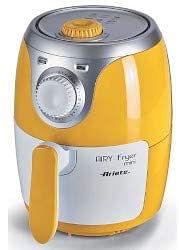 Ariete Airy Fryer Mini White Yellow Silver Art4615, Compact Air Fryer, 1000W, With Rapid Air Circulation/2 Liters/YELLOW