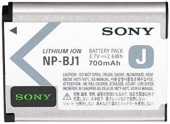 Sony NP-BJ1 J-Type Rechargeable Battery Pack - Silver/31.4 x 6 x 39.5mm