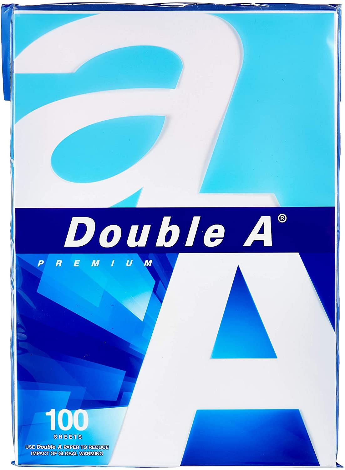 Double A - Printer Copy Paper, Size A4, GSM 80, 100 Pages Ream/White