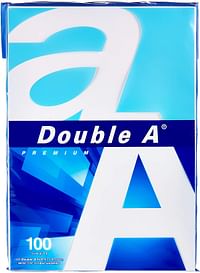 Double A - Printer Copy Paper, Size A4, GSM 80, 100 Pages Ream/White