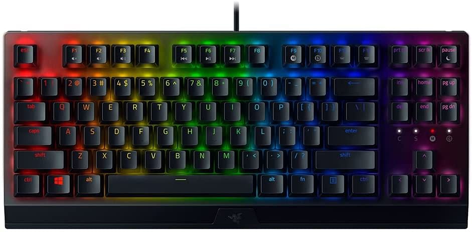 Razer BlackWidow V3 Tenkeyless, Razer Green Switches, Tactile and Clicky, ABS Keycaps, RGB /One Size/Black