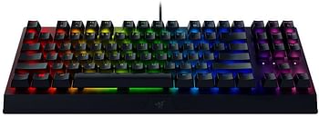 Razer BlackWidow V3 Tenkeyless, Razer Green Switches, Tactile and Clicky, ABS Keycaps, RGB /One Size/Black