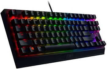 Razer BlackWidow V3 Tenkeyless, Razer Green Switches, Tactile and Clicky, ABS Keycaps, RGB /One Size/Black