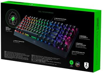 Razer BlackWidow V3 Tenkeyless, Razer Green Switches, Tactile and Clicky, ABS Keycaps, RGB /One Size/Black