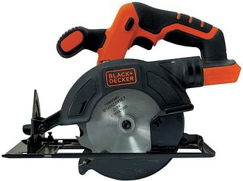 Black+Decker Cordless Circular Electric Saw, 140 mm Blade and Dust Extraction, 18V, Battery not included - BDCCS18N-XJ,  /Black-Orange/1