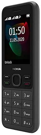 Nokia 150 (2020) Feature Phone, Dual SIM, 2.4" Display, Camera, FM Radio, MP3 Player, expandable MicroSD up to 32GB - Black -one Size