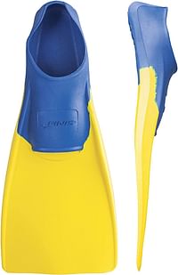 FINIS Long Floating Fins for Swimming and Snorkeling/Blue-Yellow/XS (US Male 1-3 - US Female 2-4)