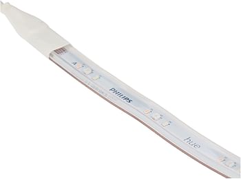 Philips 929002269105 Hue Uae Lightstrip Plus V4 Apr 2M Base Kit White And Colour Ambiance Bluetooth & Zigbee Compatible Hue Bridge Optional,Works With Alexa & Google Assistant/White