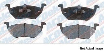 ACDelco Gold 17D883CH Ceramic Rear Disc Brake Pad Set 1 Set - Black