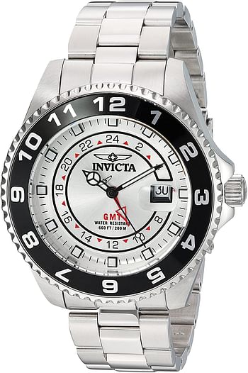 Invicta Men's 'Pro Diver' Quartz Stainless Steel Casual Watch, Color:Silver-Toned (Model: 18239)/Analog/Silver