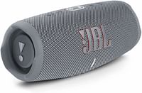 JBL Charge 5 Portable Speaker, Built-In Powerbank, Powerful JBL Pro Sound, Dual Bass Radiators, 20H of Battery, IP67 Waterproof and Dustproof, Wireless Streaming, Dual Connect - Gray, JBLCHARGE5GRY