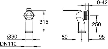 GROHE Bathroom Fixtures, Wc Connection Outlet, 39457000 White/One Size