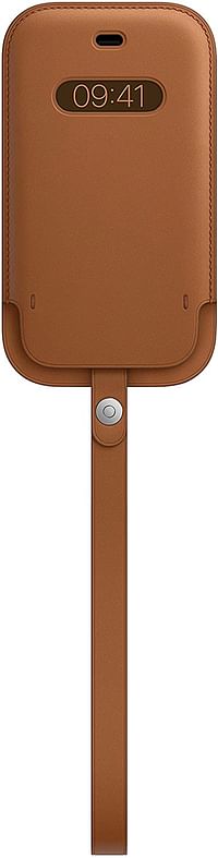 حافظ جلدي من ابل مع ماج سيف (يناسب جهاز ايفون 12 ميني) - لون بني