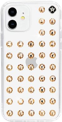 Bling My Thing Extravaganza Clear for iPhone 12 mini Swarovski crystals Pure Gold