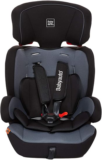 Babyauto Konar Car Seat, From Age 1 to 12 Years, Group 1/2/3, Black/Grey