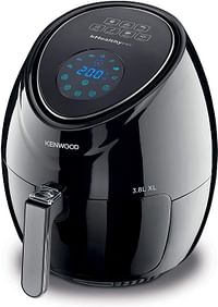 KENWOOD HFP30.000BK Digital Air Fryer XL 3.8L 1.7KG 1500W with Rapid Hot Air Circulation for Frying, Grilling, Broiling, Roasting, Baking and Toasting, Black