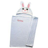 Coochy Coo - Personalized Bunny Towel - Girl B/Multicolor/90 x 60 cm