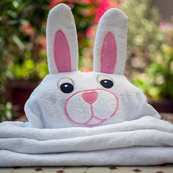 Coochy Coo - Personalized Bunny Towel - Girl B/Multicolor/90 x 60 cm