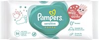 Pampers Sensitive Protect Baby Wipes, Zero Alcohol & Perfume, 56 Wipe Count