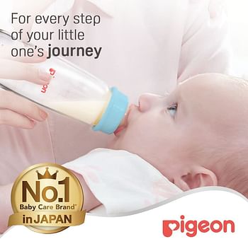 Pigeon Glass Nursing Bottle, Assorted, 4+ Months, 240 ml, Clear