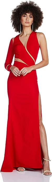 Bee U by Joelle Behlock Women's LED100 Dress Red, S