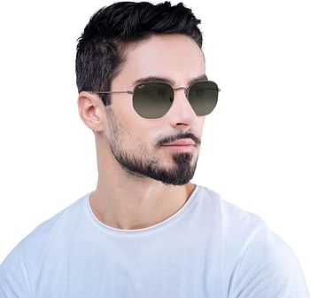 Ray-Ban Mens RB3548N Octagon Hexagonal SUNGLASSES (pack of 1)