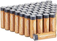 48 Pack AA High-Performance Alkaline Batteries, 10-Year Shelf Life, Easy to Open Value Pack