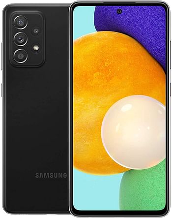 Samsung Galaxy A52 Dual SIM Smartphone, 128GB 8GB RAM LTE , Black/Black/LTE