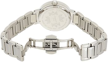 Akribos Xxiv Women's Ak877Ss Round Dial Two Hand Quartz Stainless Steel Bracelet Watch, Analog Display/silver