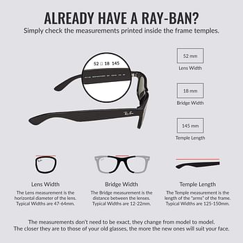 Ray-Ban Rb2132 New Wayfarer Square Sunglasses....