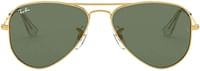 Ray-Ban Kids' Rj9506s Metal Aviator Sunglasses 50 Millimeters Arista-Dark Green  50 Millimeters