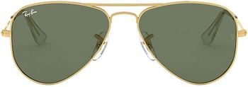 Ray-Ban Kids' Rj9506s Metal Aviator Sunglasses 50 Millimeters Arista-Dark Green  50 Millimeters